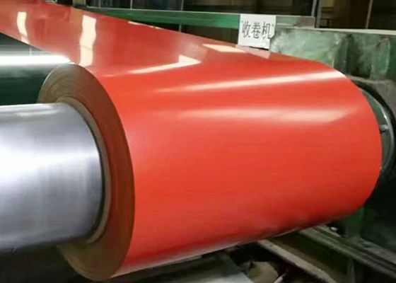 G550 Çatı duvar panelleri ve dekoratif bina uygulamaları için yüksek parlaklıklı tuğla kalıbı önceden boyalı çelik sarmal