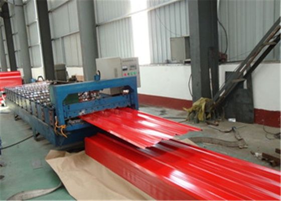 CGCC 4 x 8 Dalgalanmış metal levhalar GI Endüstriyel ve sivil binalar için dalgalanmış çatı levhası
