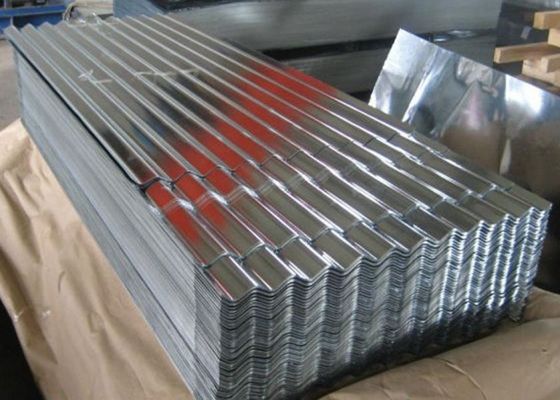 JIS G3302 SGCC Galvanizli Oluklu Çatı Kaplama Levhası Çinko Kaplama 275g / M2