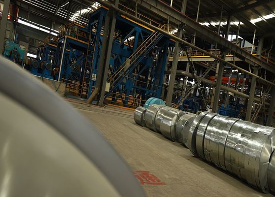 satın almak Ev Aletleri ve Isı Kalkanı Uygulamaları için EN10147 SGCE Çinko Kaplı Çelik Bobin Şerit 0,83mm × 150mm online manufacture