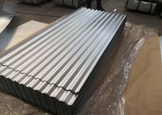 satın al 800mm Galvalume Oluklu Çatı Levhaları 0.12mm Oluklu Metal Paneller online manufacture
